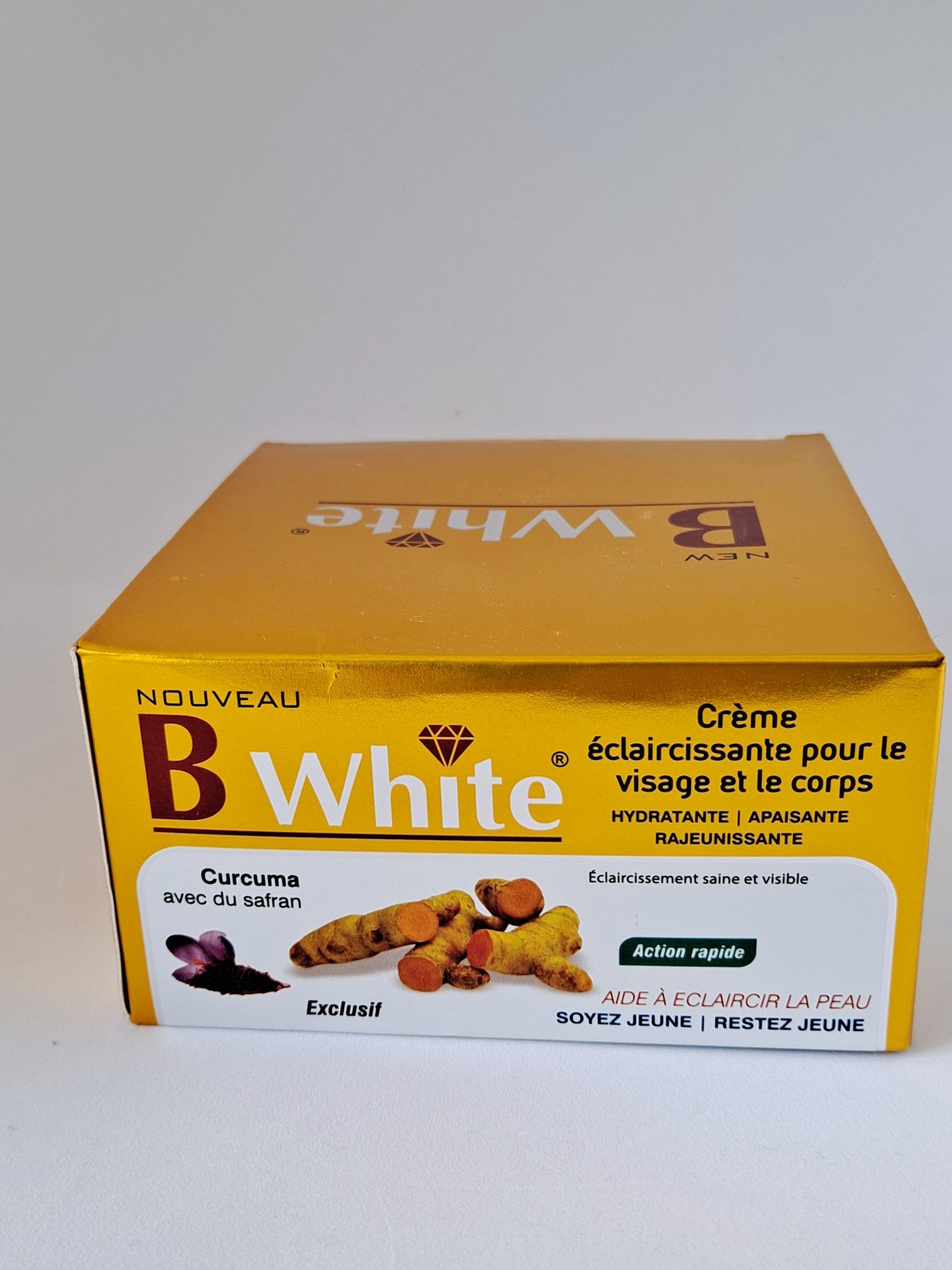 B White Curcuma Avec Du Safran Crème éclaircissante Pour Le Visage Et ...